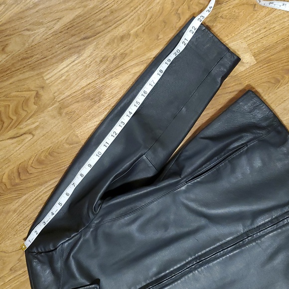 Worthington Black Genuine Leather Jacket Womens Size Petite Medium - Picture 5 of 16